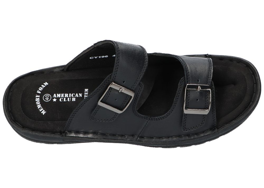 KLAPKI SKÓRZANE MĘSKIE