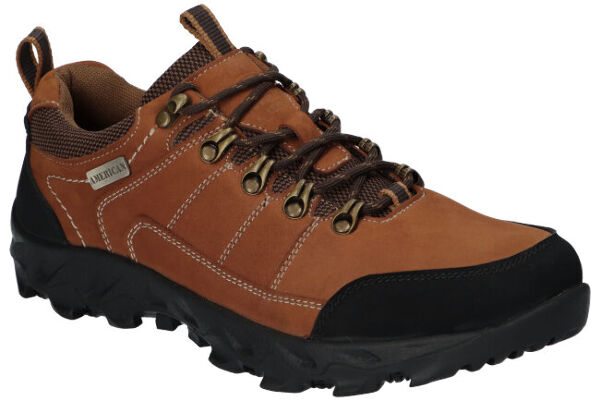 TREKKINGI PÓŁBUTY SKÓRZANE MĘSKIE