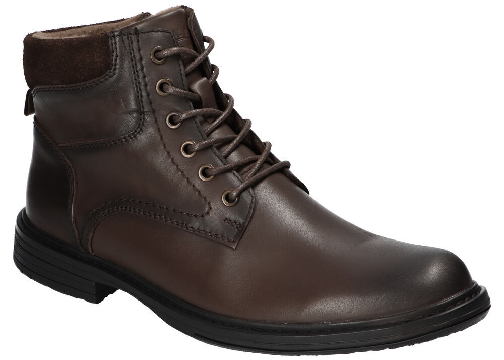 TRAPERY BUTY ZIMOWE SKÓRZANE OCIEPLANE