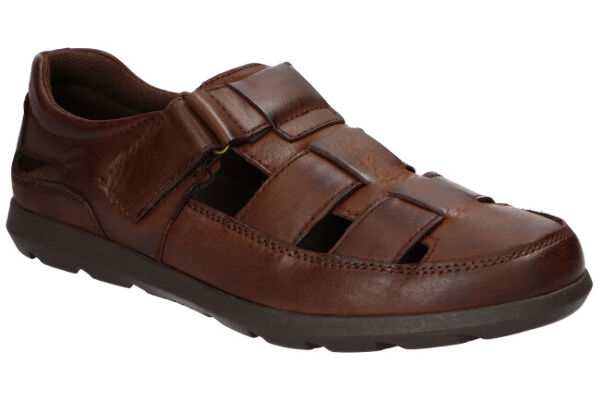 SANDAŁY SKÓRZANE MĘSKIE PEŁNE