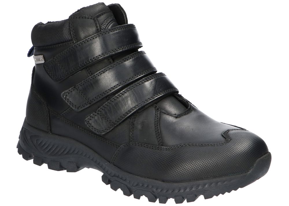 TRAPERY BUTY ZIMOWE SKÓRZANE NA RZEPY