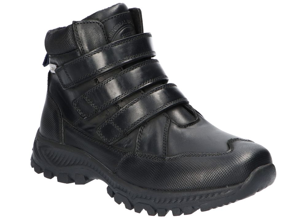 TRAPERY BUTY ZIMOWE SKÓRZANE NA RZEPY