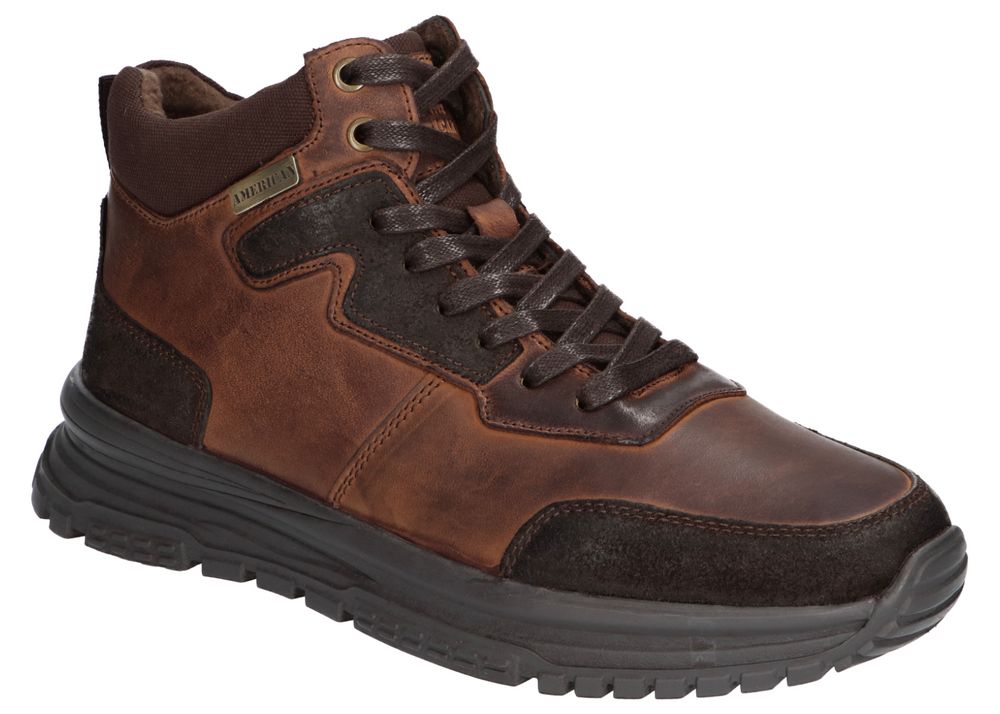 BUTY ZIMOWE SKÓRZANE MĘSKIE